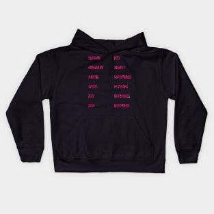 Glitter months Kids Hoodie